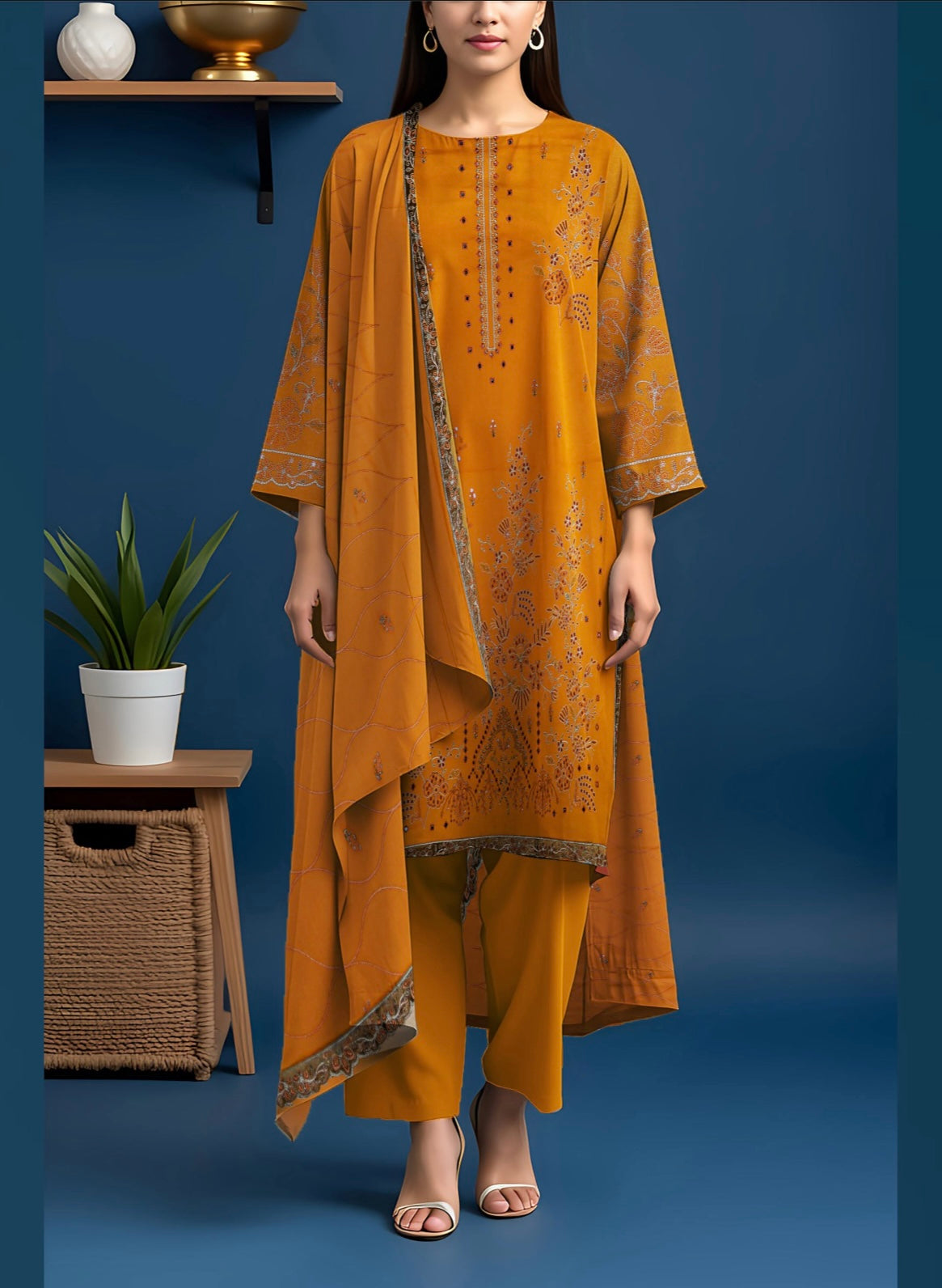 Dhanak Libas By AAA Vol-1601-UNSTITCHED