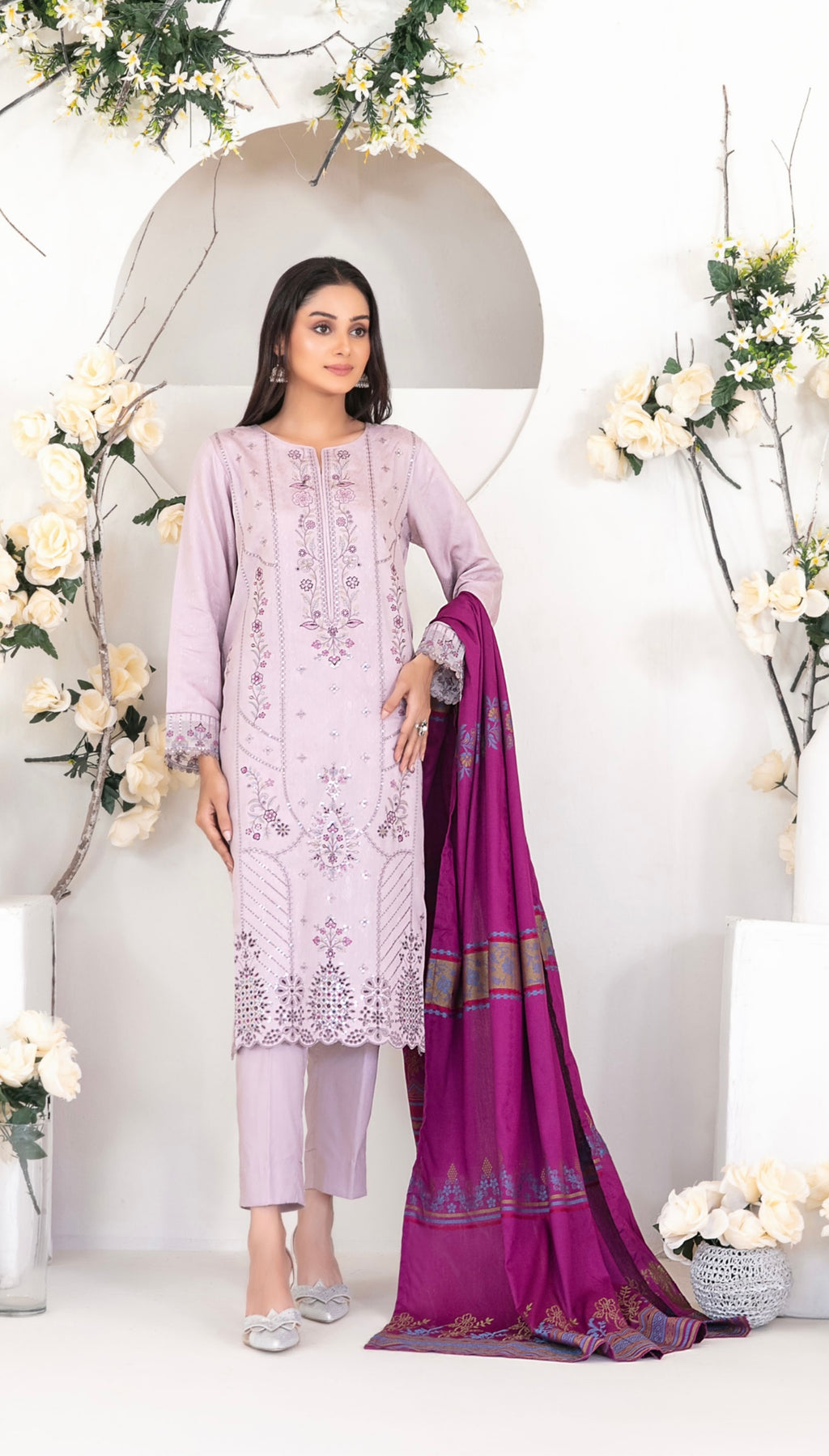 Yumna Viscose jacquard-UNSTITCHED