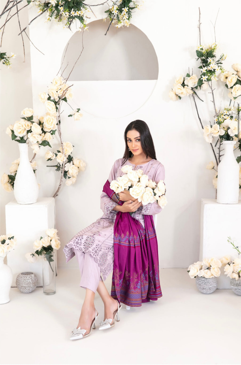 Yumna Viscose jacquard-UNSTITCHED