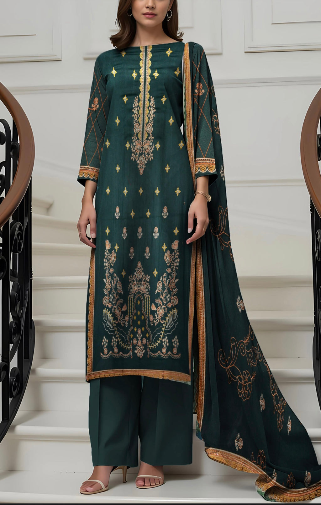 Dhanak Libas By AAA Vol-1601-UNSTITCHED