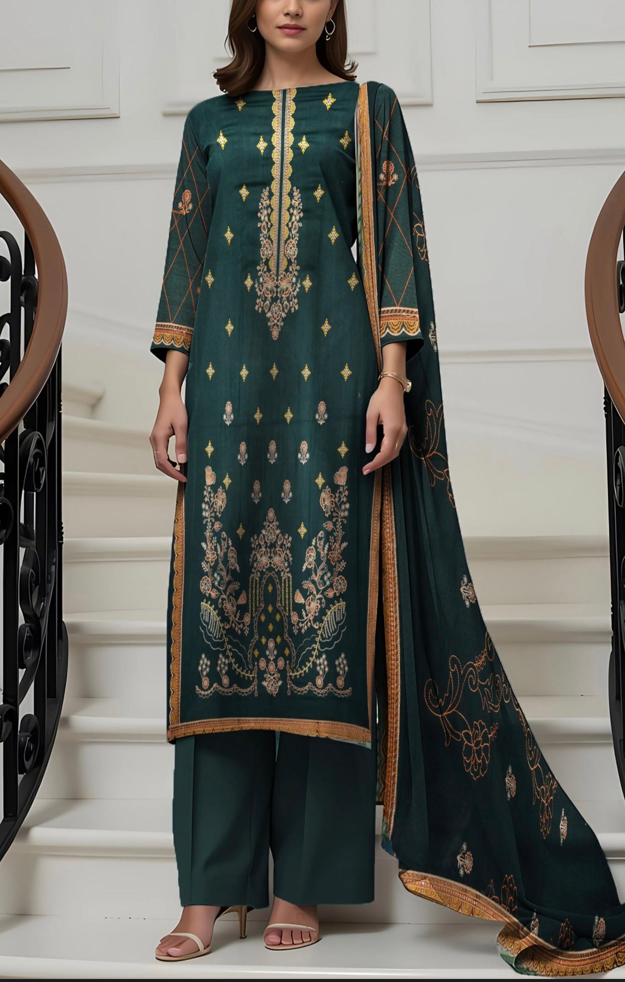 Dhanak Libas By AAA Vol-1601-UNSTITCHED