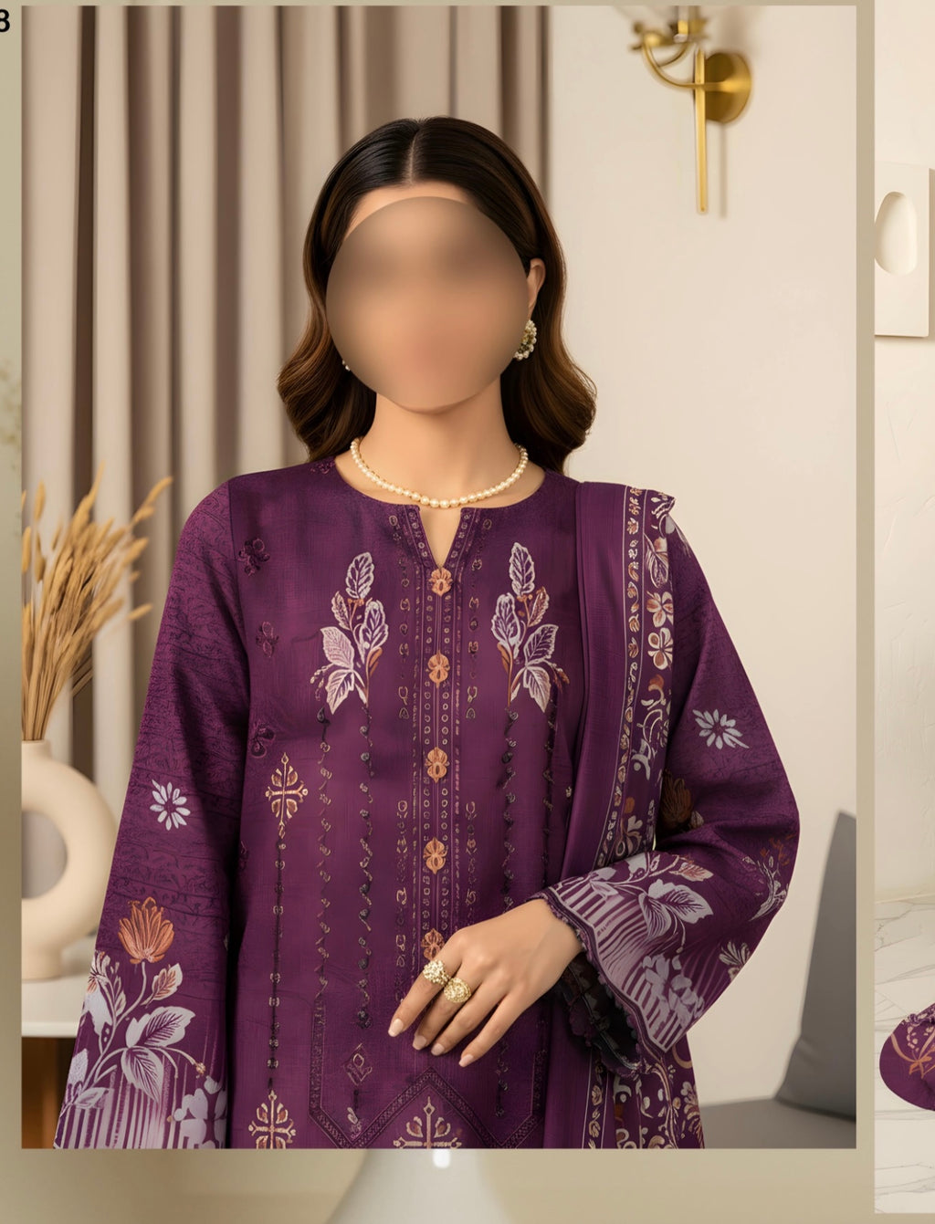 Khaddar-Maham By AAA Vol-1538-UNSTITCHED