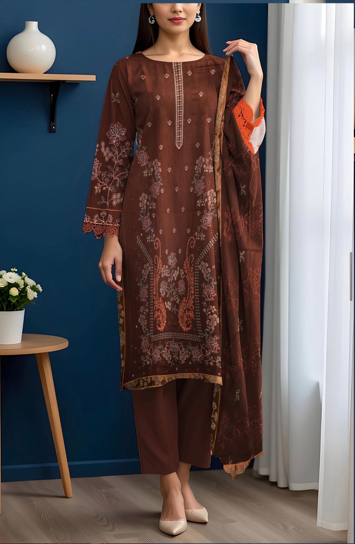 Dhanak Libas By AAA Vol-1601-UNSTITCHED