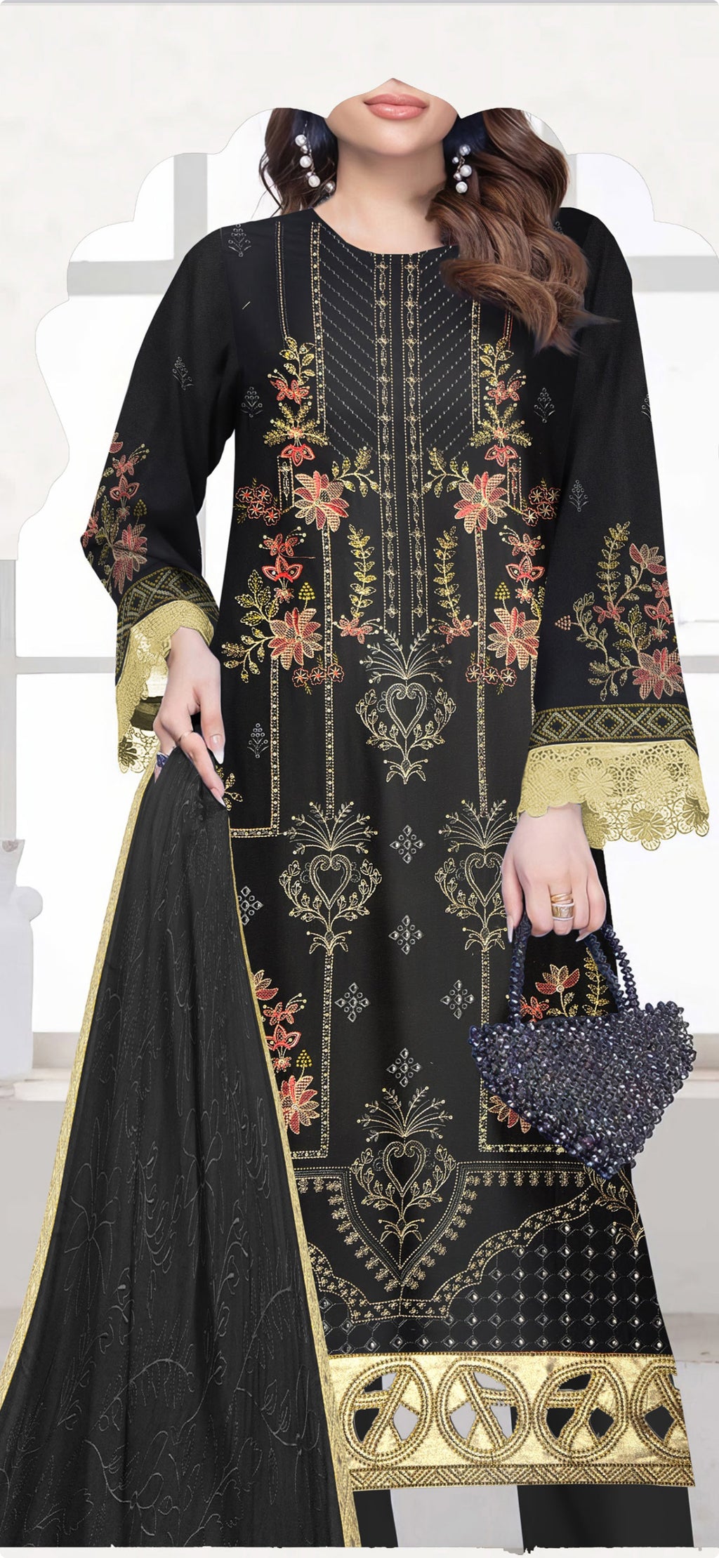 Dhanak Libas BY AAA Vol-1602-UNSTITCHED