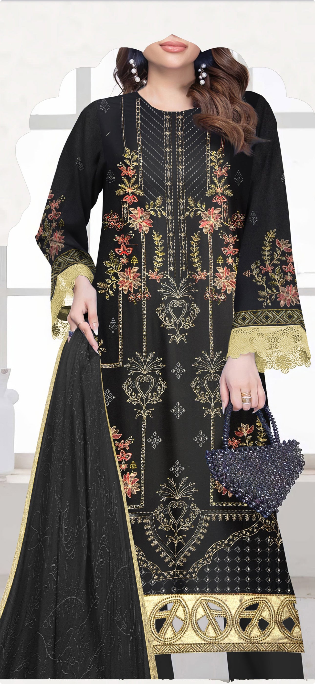 Dhanak Libas BY AAA Vol-1602-UNSTITCHED