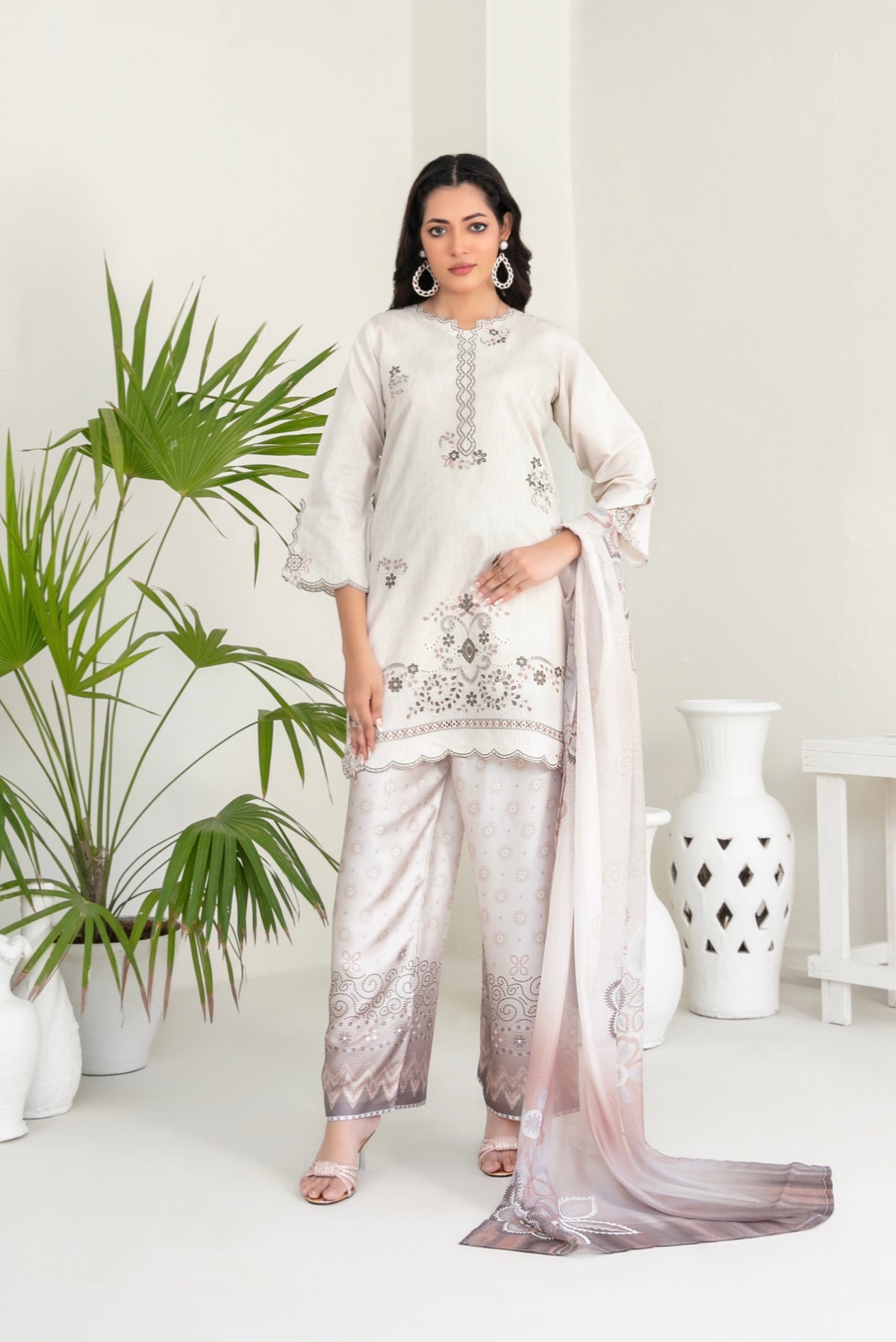 Fancy Cotton Khaddi-UNSTITCHED