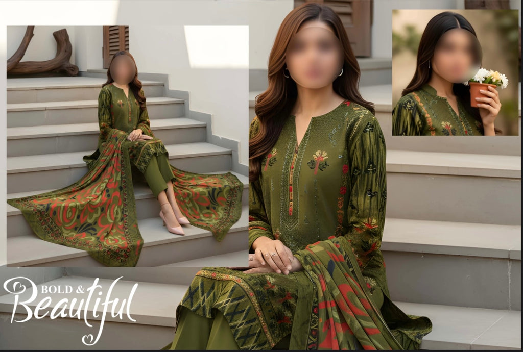 Khaddar-Maham By AAA Vol-1538-UNSTITCHED