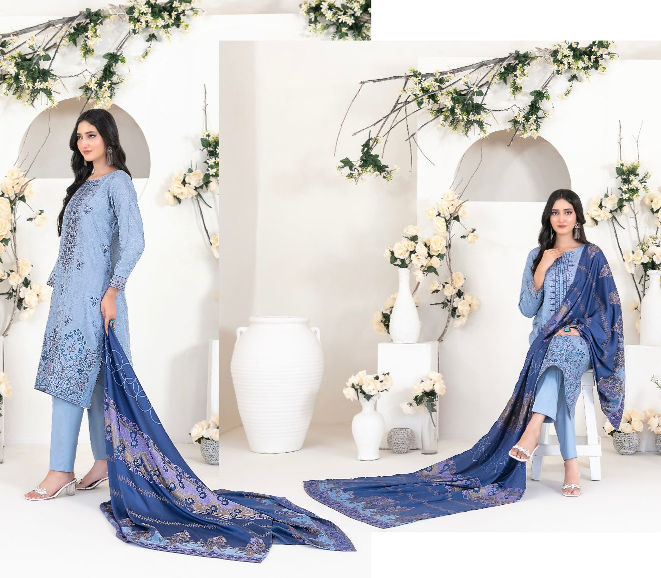 Yumna Viscose jacquard-UNSTITCHED