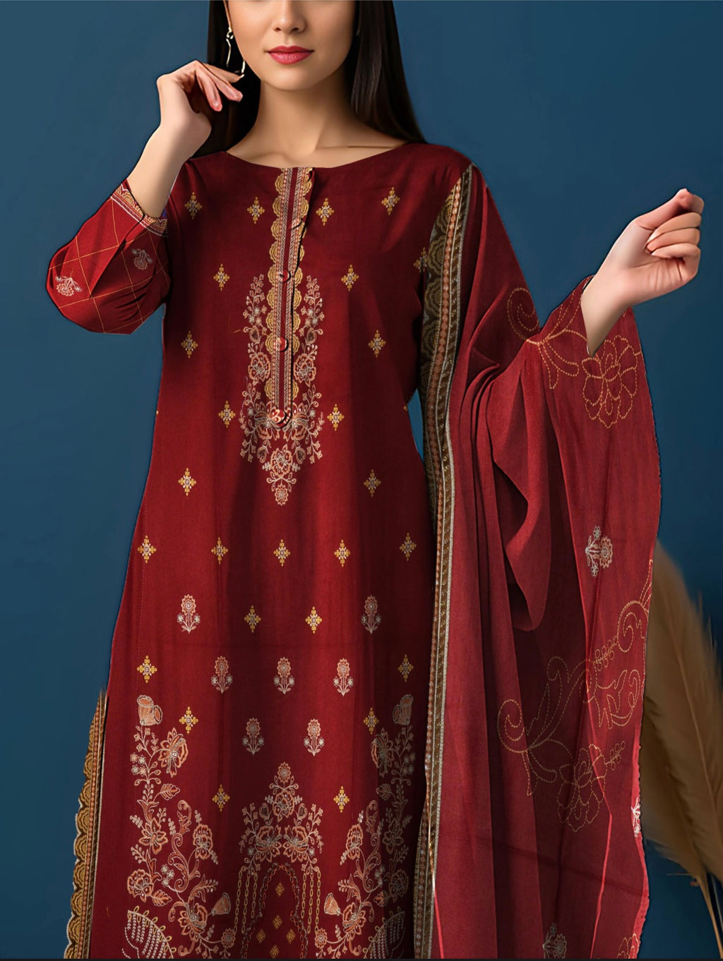 Dhanak Libas By AAA Vol-1601-UNSTITCHED