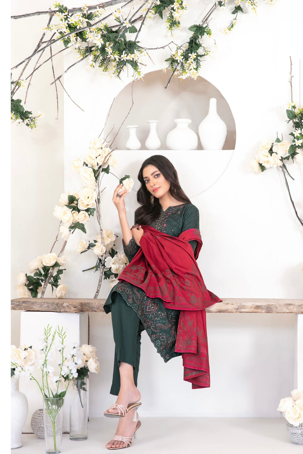 Yumna Viscose jacquard-UNSTITCHED