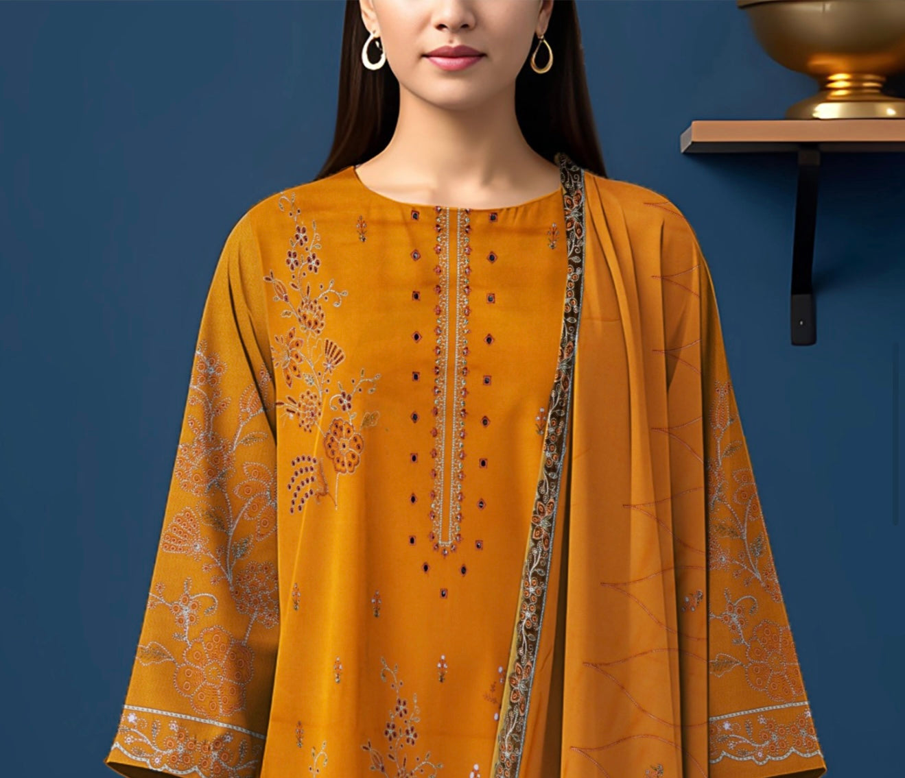 Dhanak Libas By AAA Vol-1601-UNSTITCHED