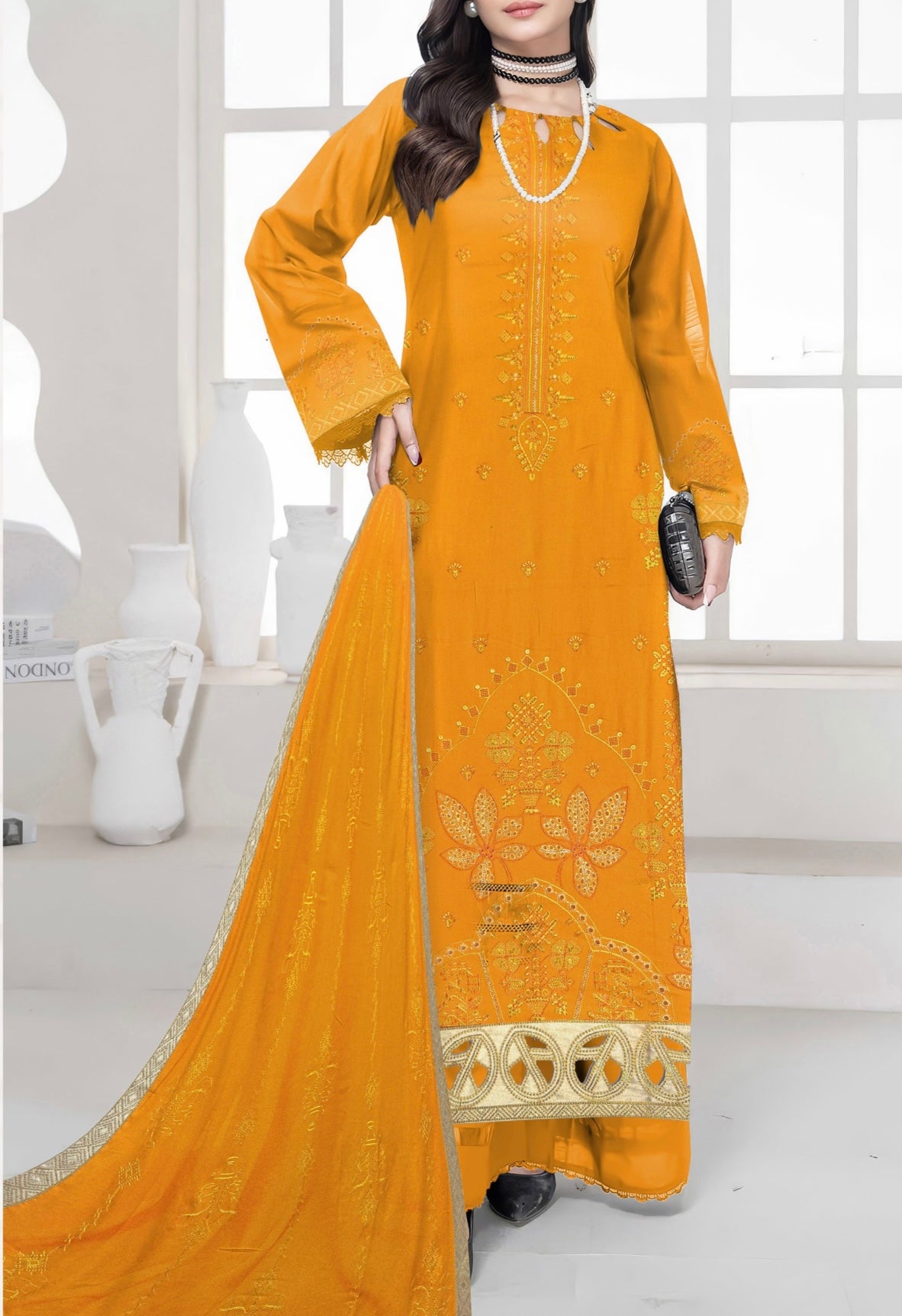 Dhanak Libas By AAA Vol-1602-UNSTITCHED